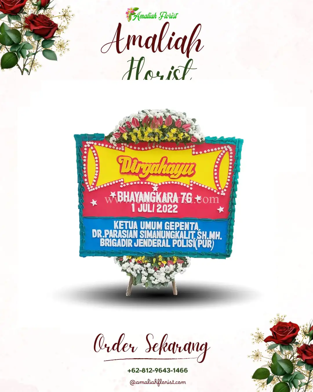 Papan Bunga HUT Ulang Tahun Tenayan Raya